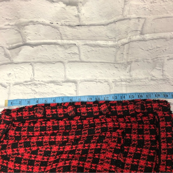 Red And Black Plaid Blazer By Express Design Studio Size 10 - Picture 8 of 8